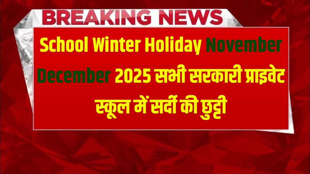 School Winter Holiday November December 2025